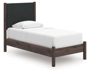 Cadmori Twin Upholstered Panel Platform Bed