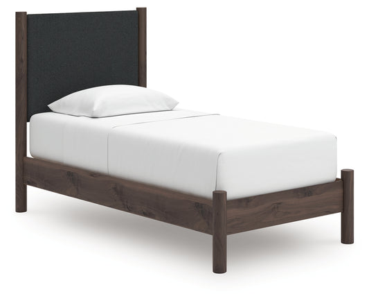 Cadmori Twin Upholstered Panel Platform Bed