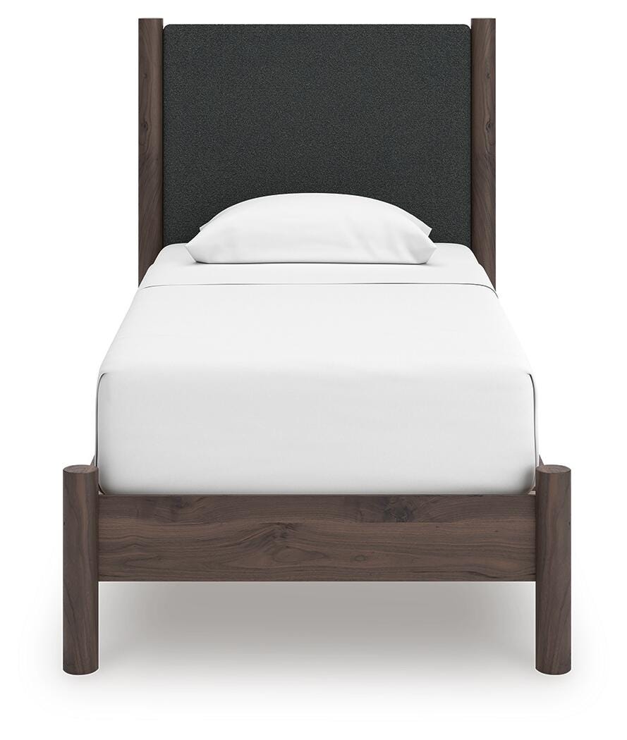 Cadmori Twin Upholstered Panel Platform Bed