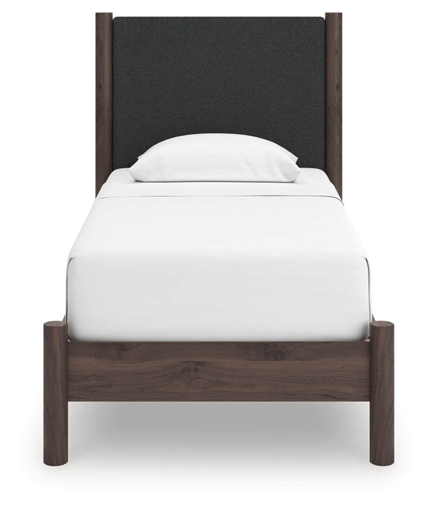 Cadmori Twin Upholstered Panel Platform Bed