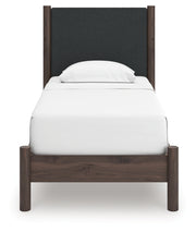 Cadmori Twin Upholstered Panel Platform Bed
