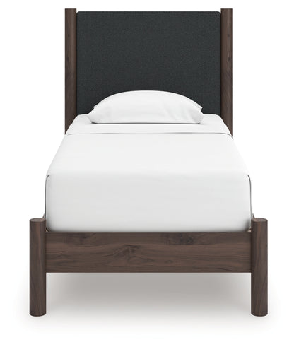Cadmori Twin Upholstered Panel Platform Bed