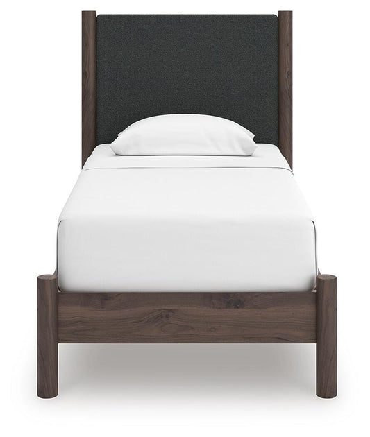 Cadmori Twin Upholstered Panel Platform Bed