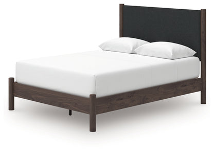 Cadmori Queen Upholstered Panel Platform Bed