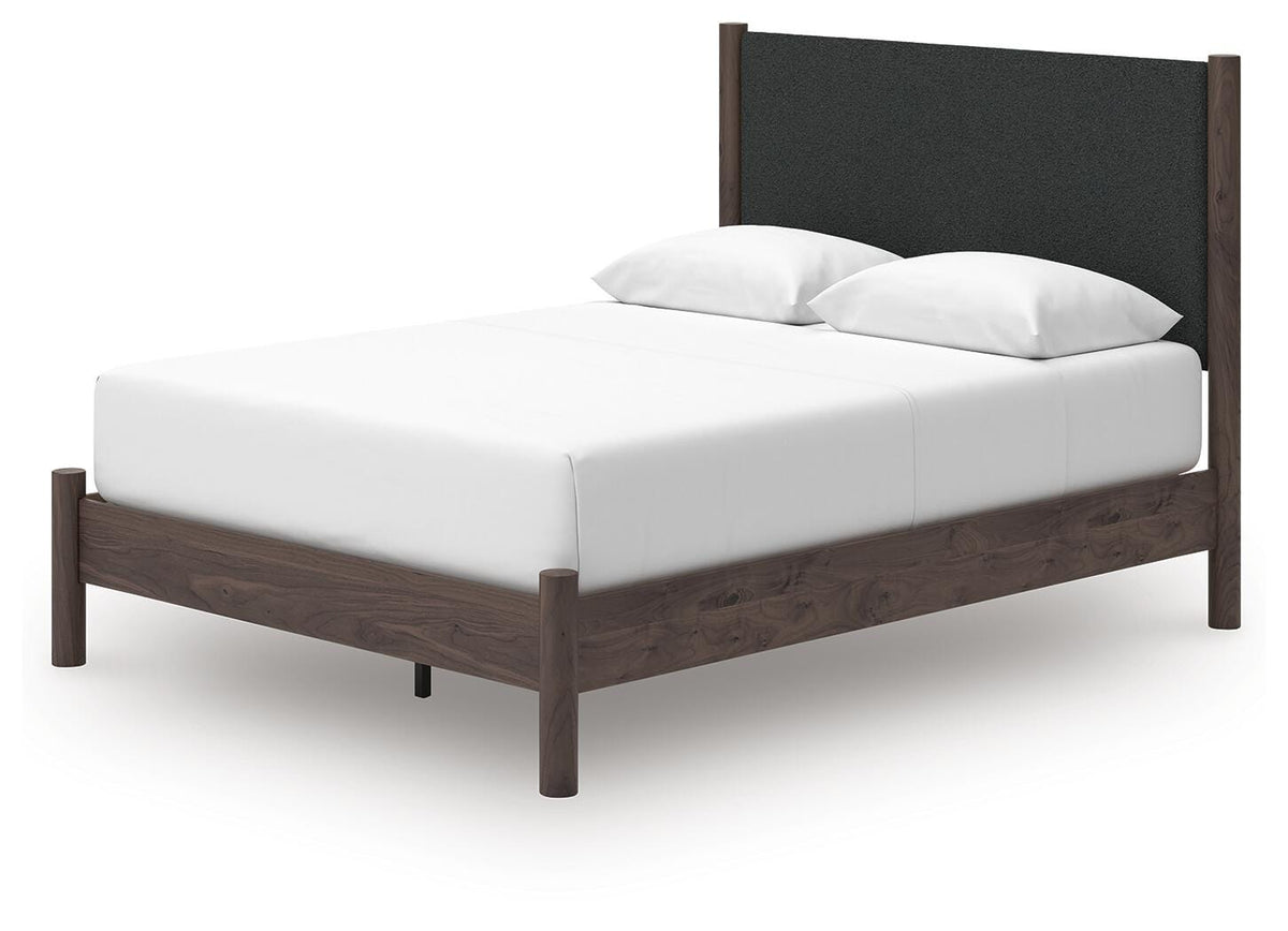 Cadmori Queen Upholstered Panel Platform Bed