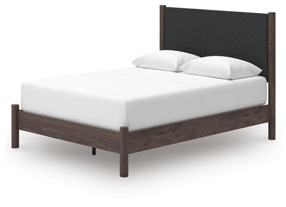 Cadmori Queen Upholstered Panel Platform Bed