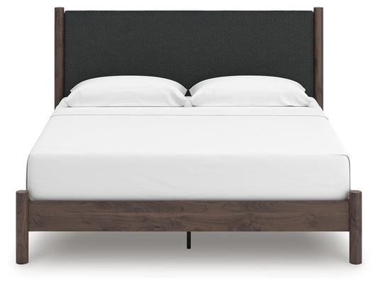 Cadmori King Upholstered Panel Platform Bed