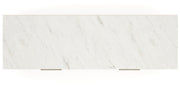 Cadmori Queen Upholstered Panel Bed with Mirrored Dresser, Chest and Nightstand