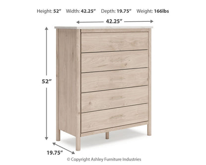 Cadmori Five Drawer Wide Chest