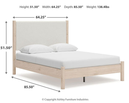 Cadmori Queen Upholstered Panel Bed