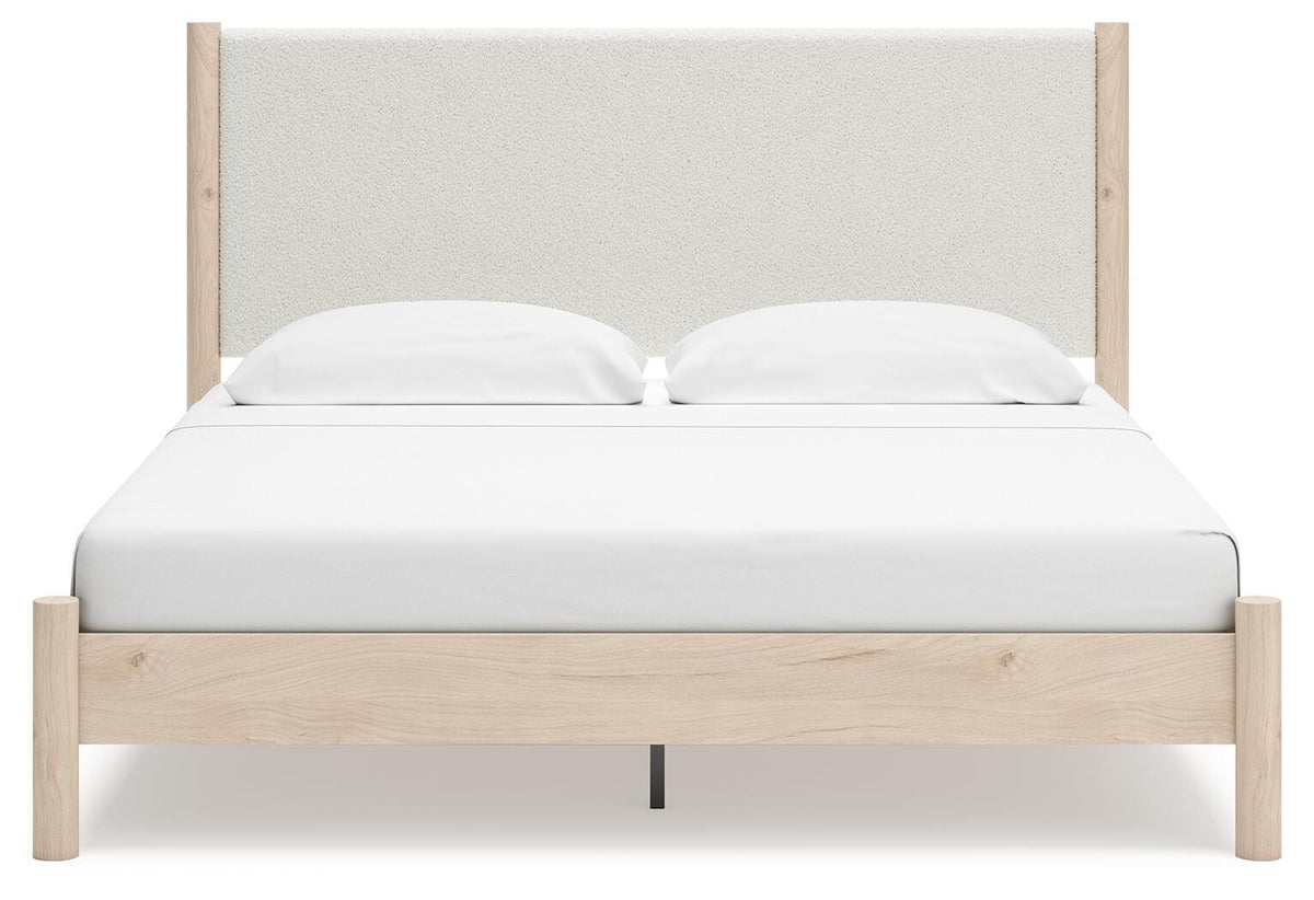 Cadmori King Upholstered Panel Bed