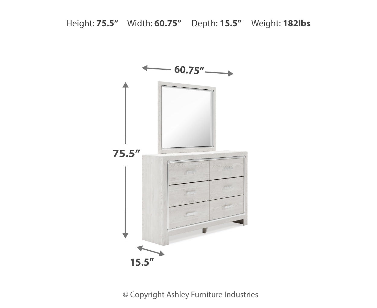 Altyra Dresser and Mirror