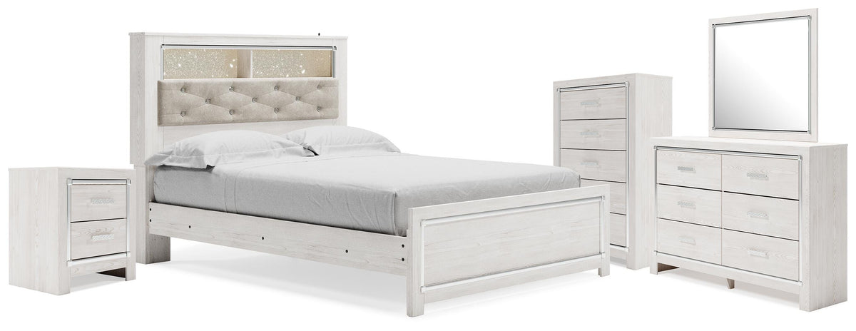 Altyra Queen Bookcase Bed, Dresser, Chest and Nightstand