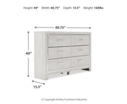 Altyra Six Drawer Dresser