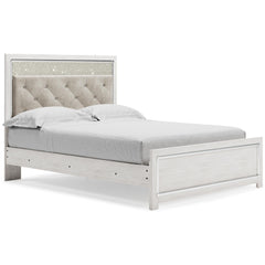 Altyra Queen Panel Bed with Mirrored Dresser and Chest