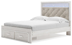 Cama tapizada con almacenaje Altyra