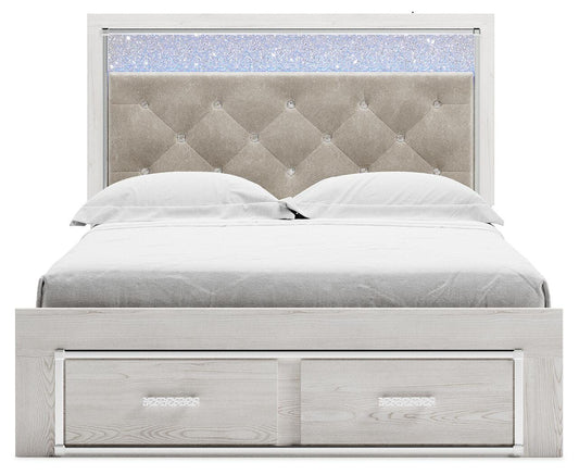 Cama tapizada con almacenaje Altyra