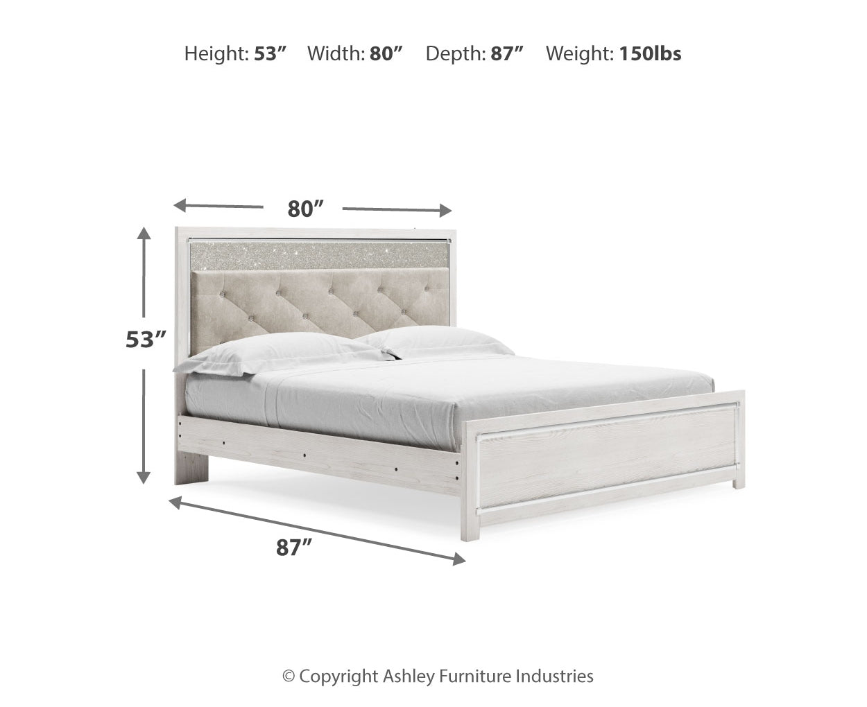 Altyra King Panel Bed