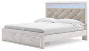 Cama tapizada con almacenaje Altyra