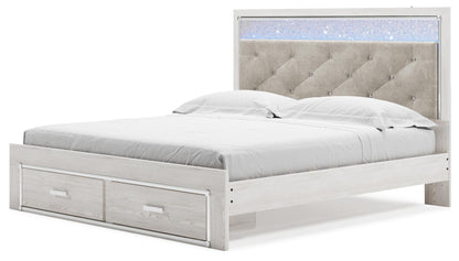 Cama tapizada con almacenaje Altyra
