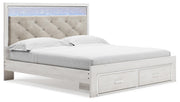 Cama tapizada con almacenaje Altyra