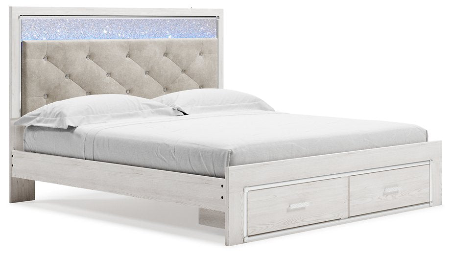 Cama tapizada con almacenaje Altyra