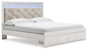 Cama tapizada con almacenaje Altyra