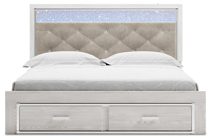 Cama tapizada con almacenaje Altyra