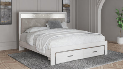 Cama tapizada con almacenaje Altyra