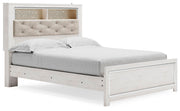 Altyra Queen Panel Bookcase Bed with Mirrored Dresser and Chest