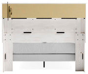 Altyra Queen Panel Bookcase Bed with Mirrored Dresser and Chest