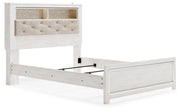 Altyra Queen Panel Bookcase Bed with Mirrored Dresser and Chest