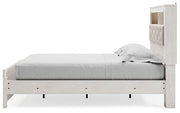 Altyra Queen Panel Bookcase Bed with Mirrored Dresser and Chest