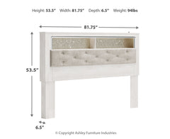 Altyra King UPH Panel Bookcase HDBD