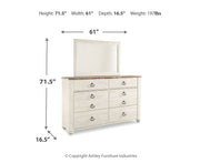 Willowton Dresser and Mirror