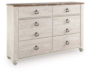 Willowton King Sleigh Bed, Dresser and Nightstand