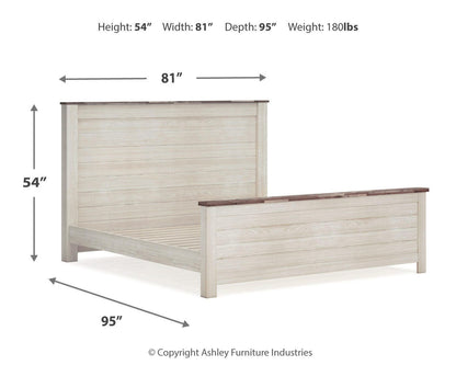 Willowton California King Panel Bed