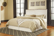 Willowton King/California King Panel Headboard Bed with Mirrored Dresser and Chest