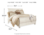 Willowton King Sleigh Bed
