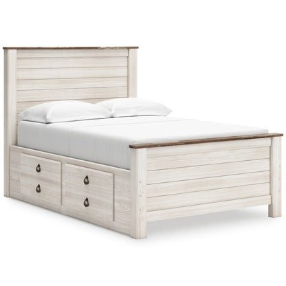 Willowton Bed with 2 Storage Drawers