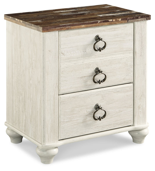 Willowton Two Drawer Night Stand