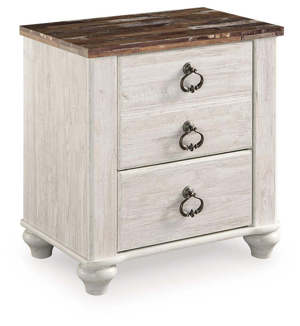 Willowton King Sleigh Bed, Dresser and Nightstand