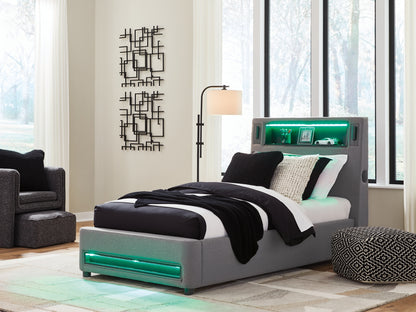 Cayberry Twin Upholstered Bed