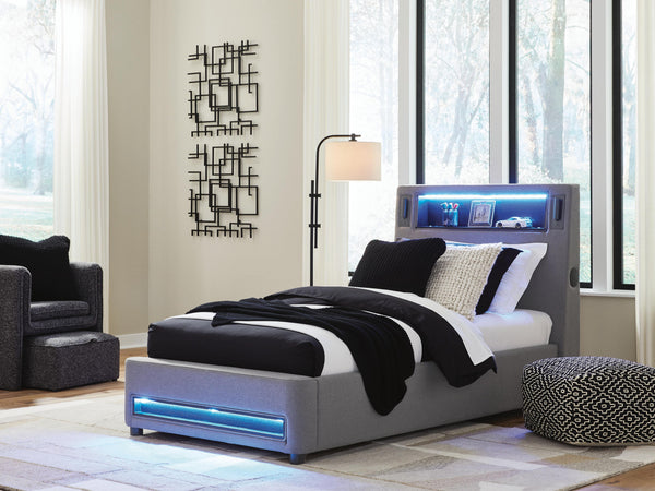Cayberry Twin Upholstered Bed