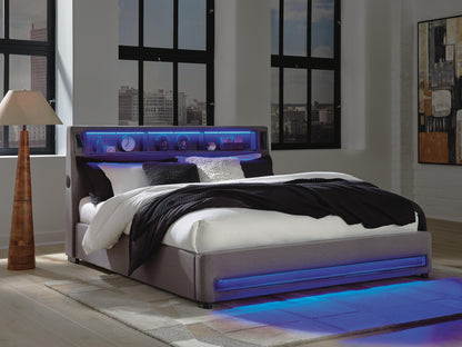 Cayberry California King Upholstered Bed