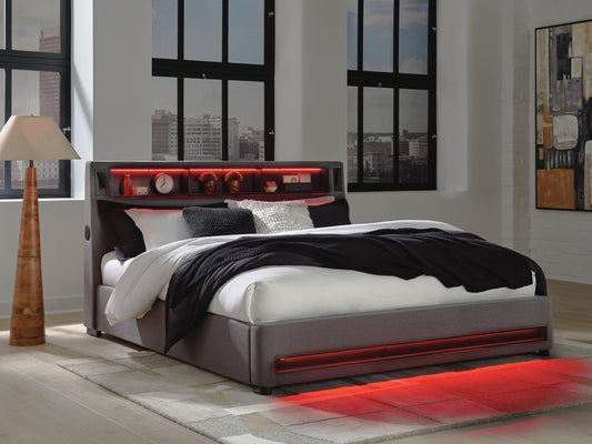 Cayberry California King Upholstered Bed