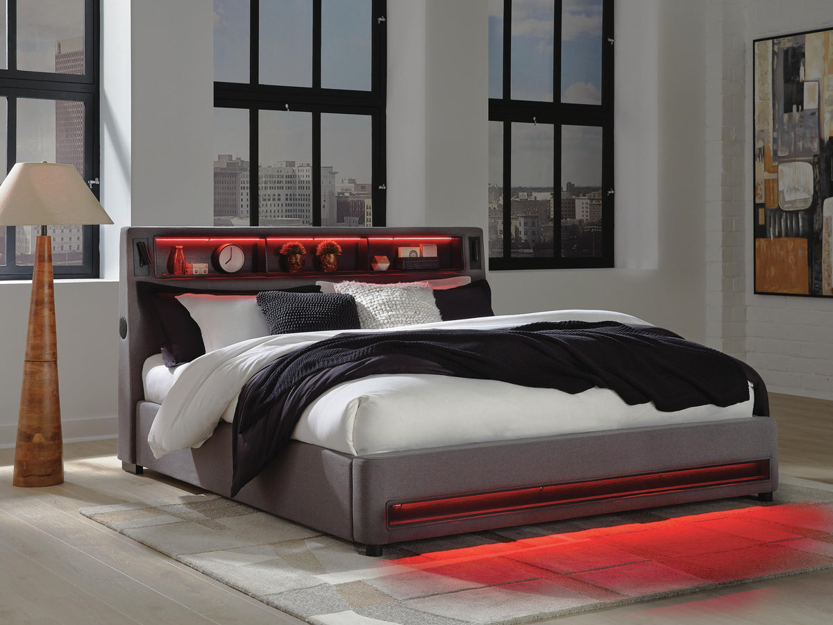 Cayberry King Upholstered Bed