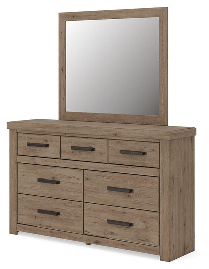 Garistyn Queen Panel Bed, Dresser and Mirror