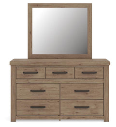 Garistyn Queen Panel Bed, Dresser and Mirror