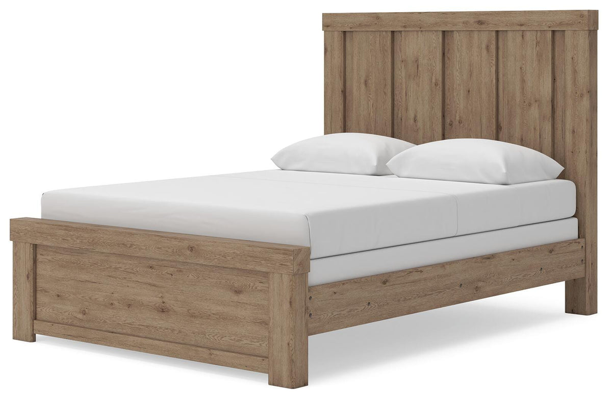 Garistyn Queen Panel Bed, Dresser and Mirror